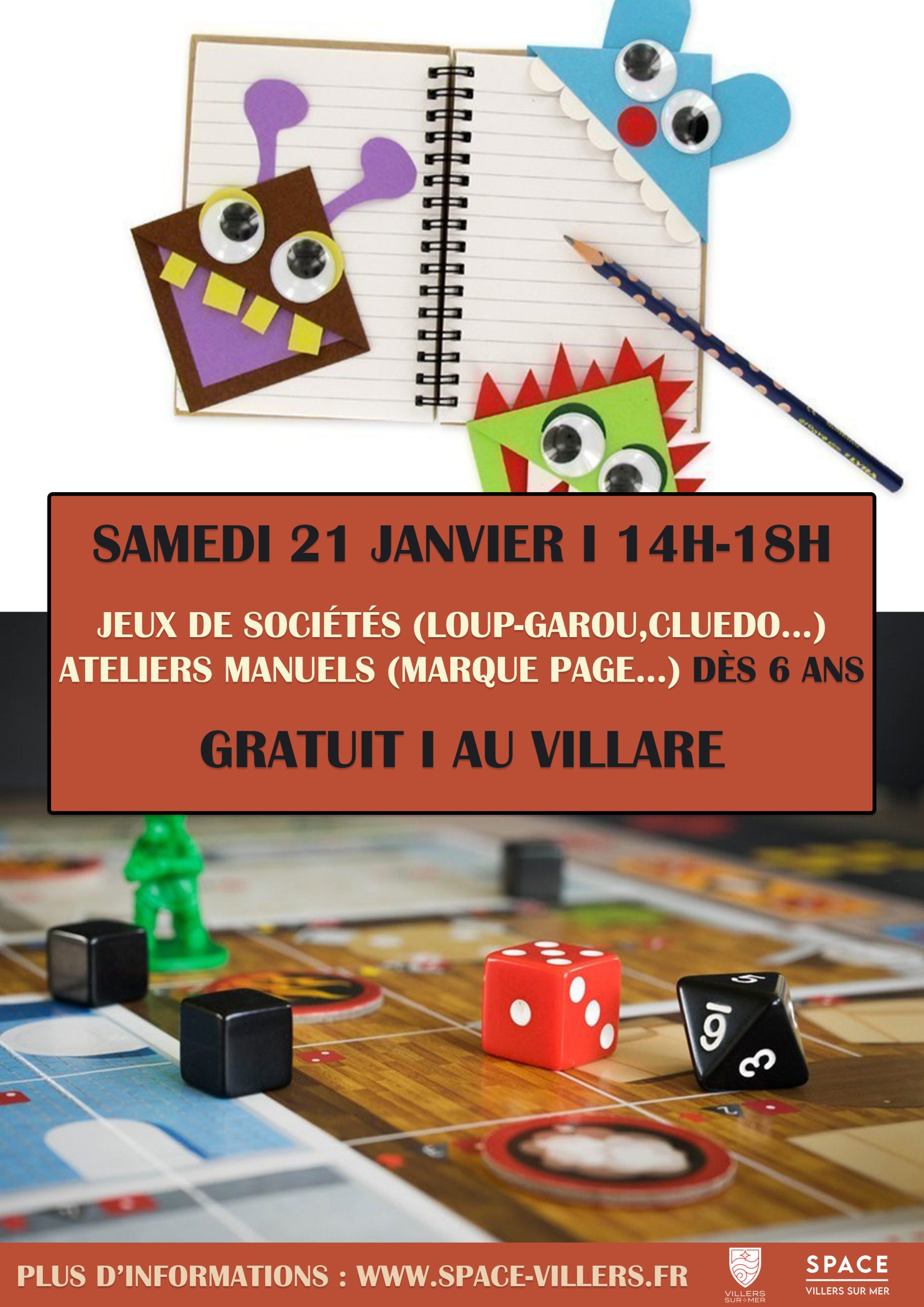 JEUX DE SOCIETE ET ATELIERS MANUELS VILLERS SUR MER